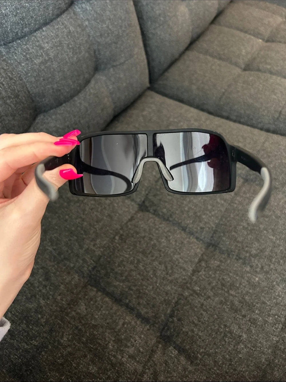 goodr Black Shield-Style Sunglasses - Black